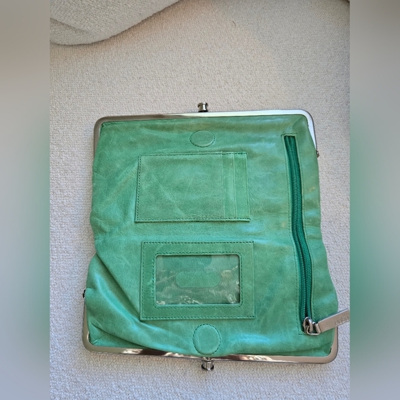 HOBO International, Lauren Clutch Wallet, Light Clover Green - Picture 3 of 8